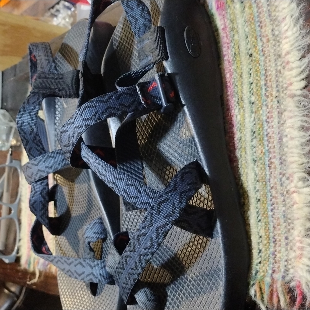Chacos blue and black